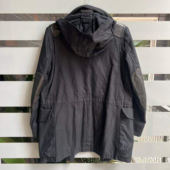 Rag & Bone Unisex Navy Hooded Utility Jacket Size M - Picture 4 of 12